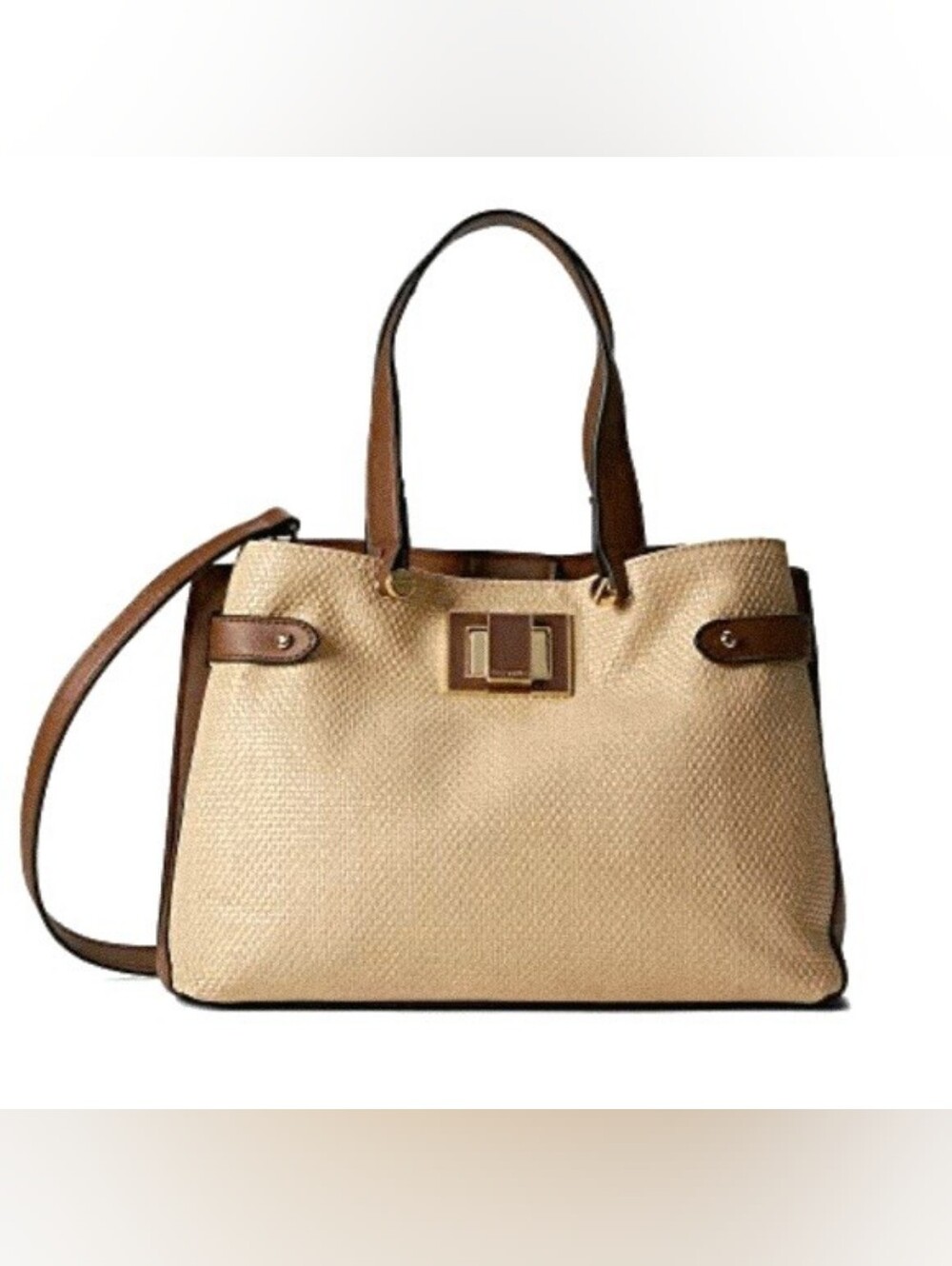 Steve Madden Classic Woven Bohemian Bag in Beige and Brown | Summer & Beachy